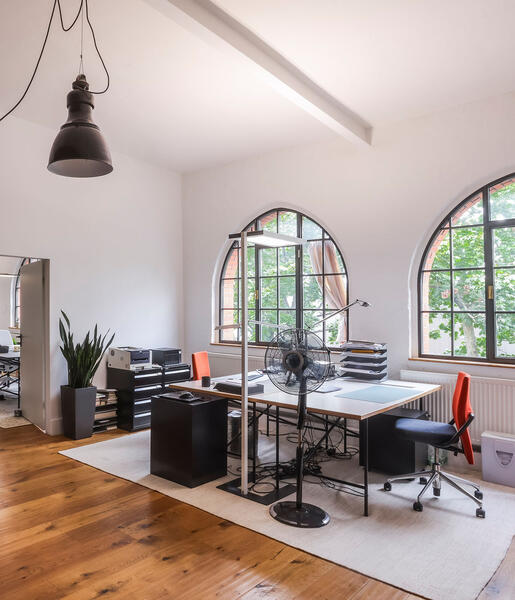 Ansicht der Arbeitsplätze